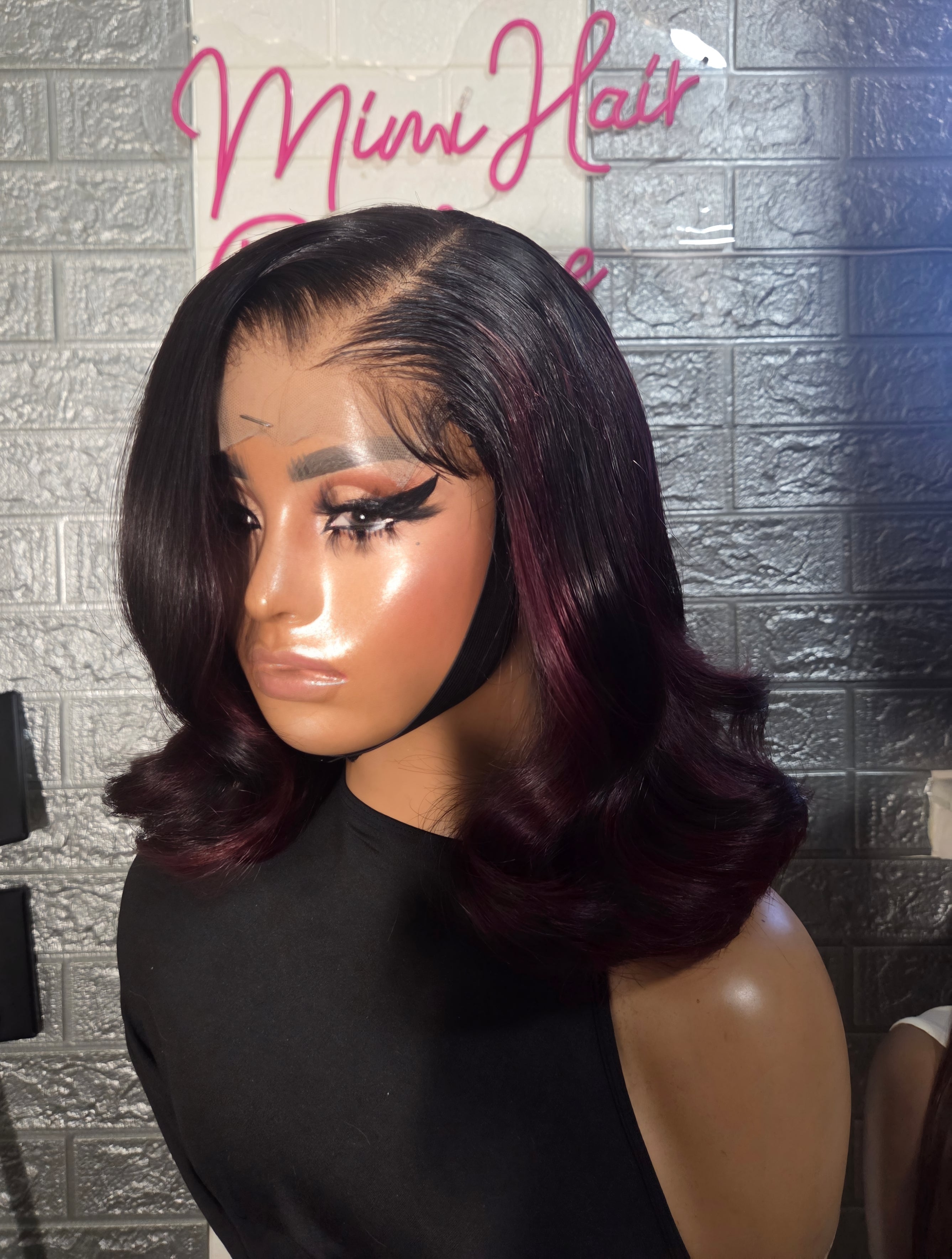 Dom (Crush Control)- 14in Bodywave cut to 12in Bob