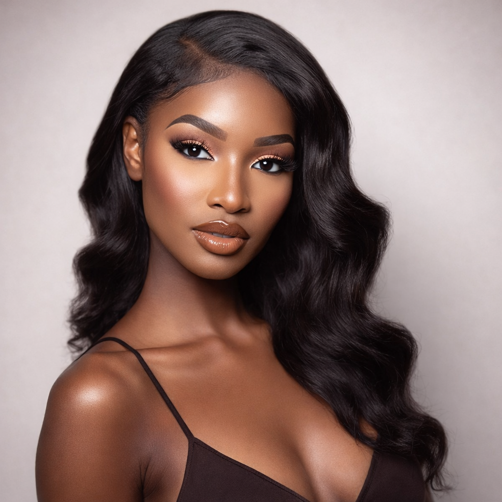 Woman with a premade wig